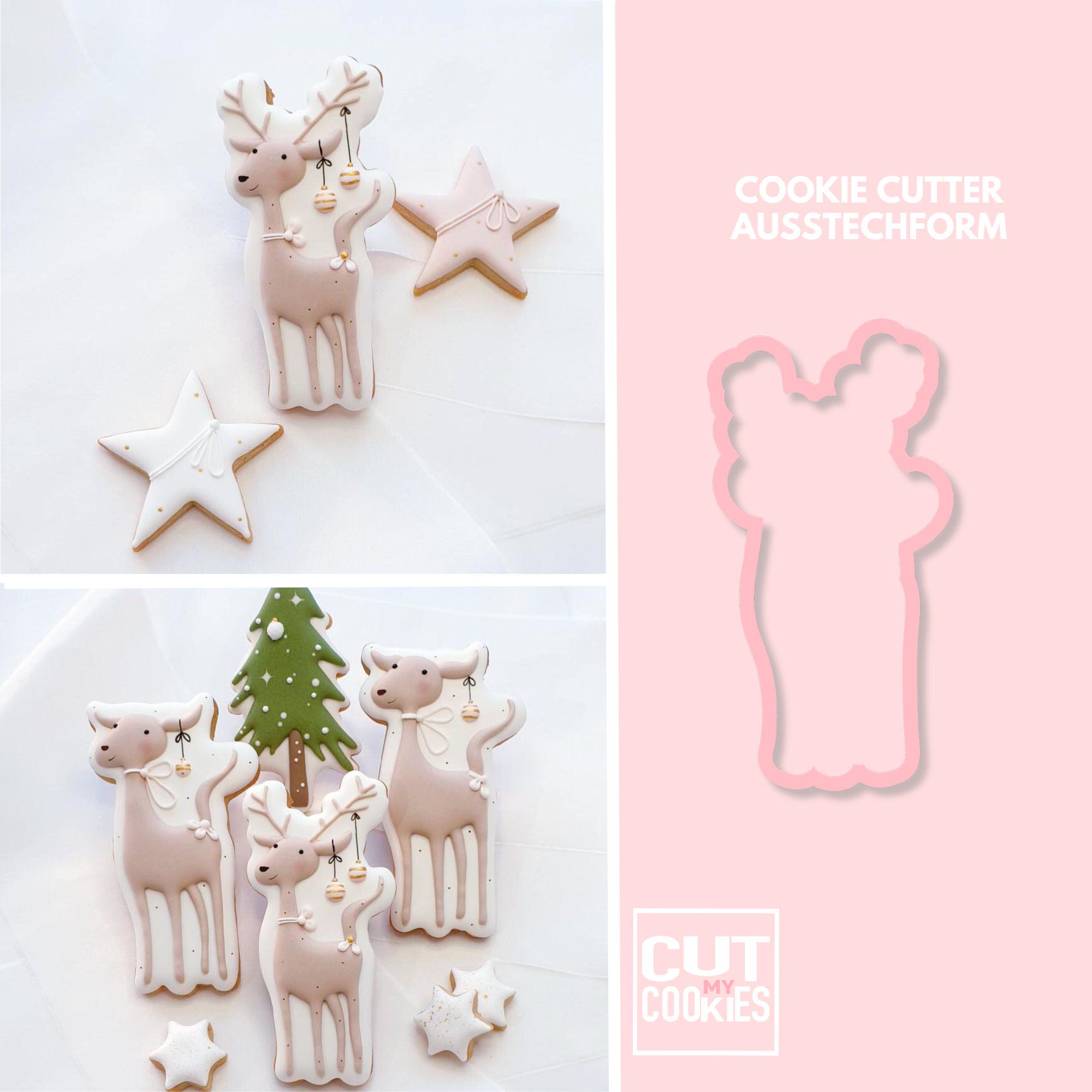 Rudolph Wilton Reindeer Cookie Cutter Reindeer Cookies Using