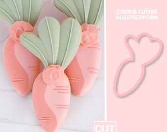 2257 Carrot - Cookie Cutter - Cookie Cutter  - Fondant Cutter - Clay Cutter - Dough Cutter