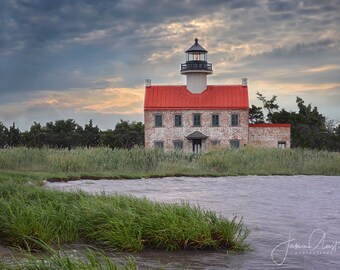 Lighthouse Before the Storm- Fine Art Gilcee Photographic Print, Landscape Picture, Canvas Wall Art, Beach, Sea, Ocean Photography, Historic