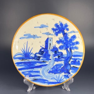 Piatto antico policromo di Talavera