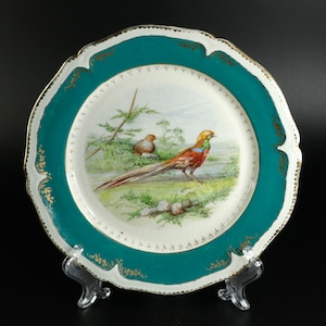 Precioso plato de porcelana pintado a mano、プリンシピオス デル シグロ XX、ヒスパニア。