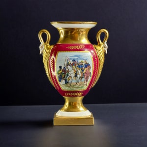 Antike Limoges Porzellan Vase Napoleon