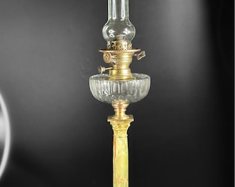 RARE - LAMPE à huile à balancier - Début XIX°- Laiton. EUR 55,00
