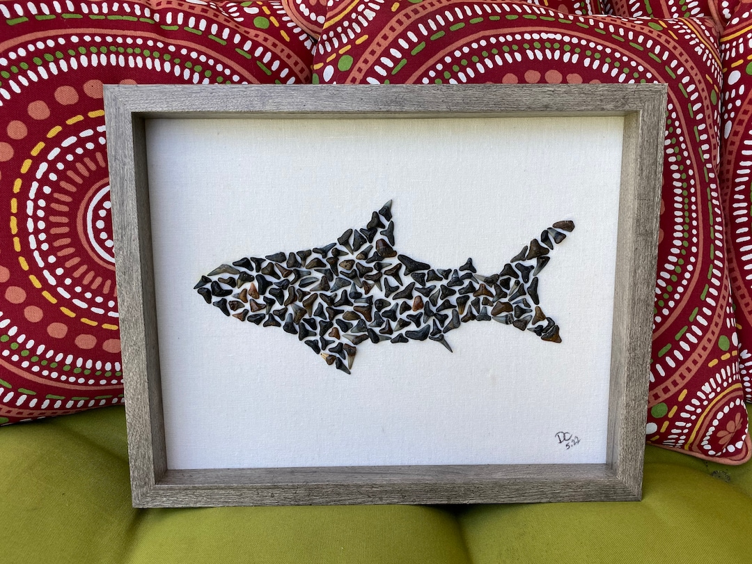 Shark Tooth Art Etsy