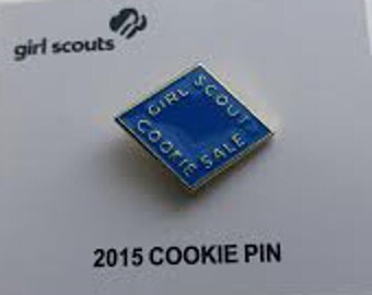 NEW ON CARD 2018 Girl Scout COOKIE PIN SKY BLUE