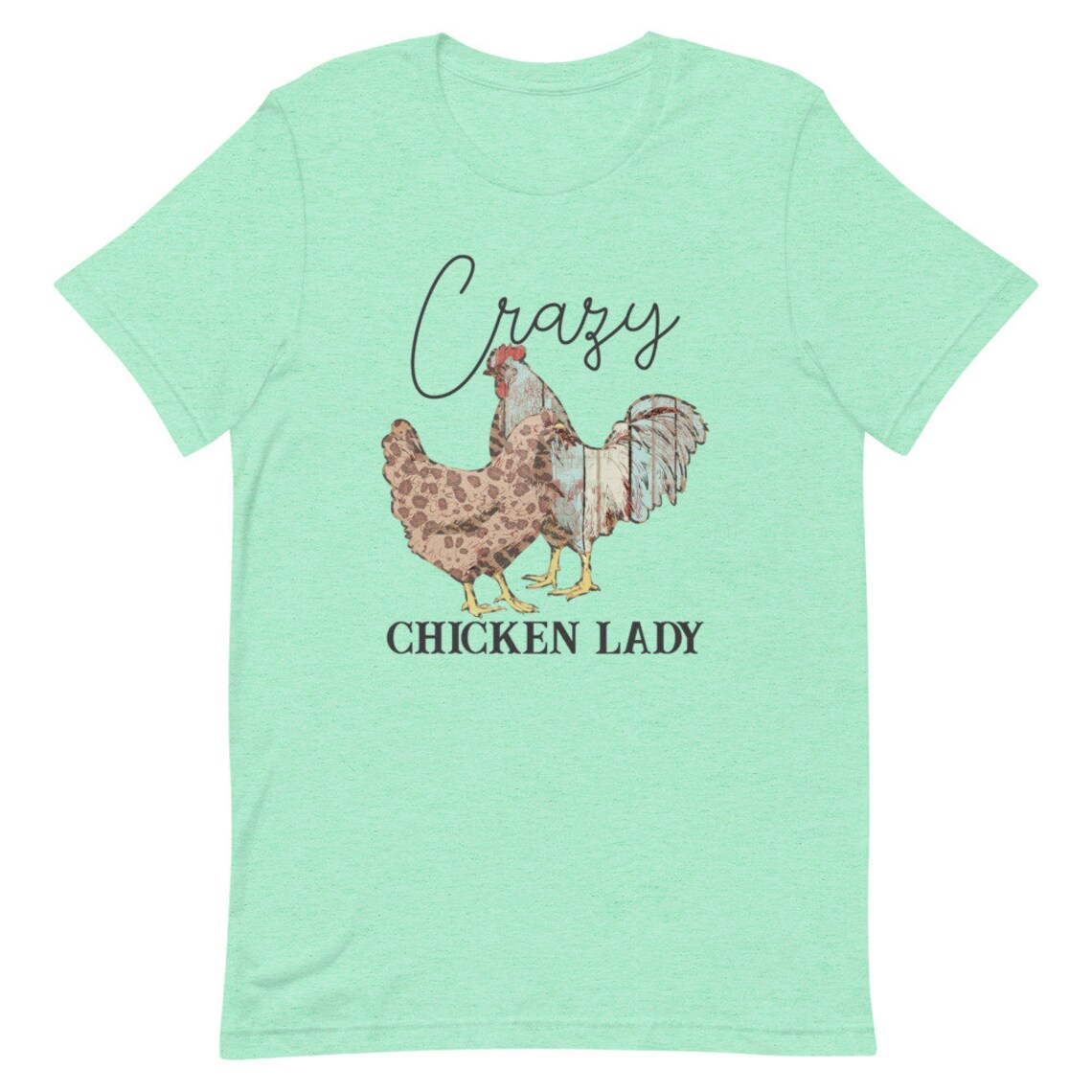 Crazy Chicken Lady Shirt Chicken Shirts for Women Cute | Etsy