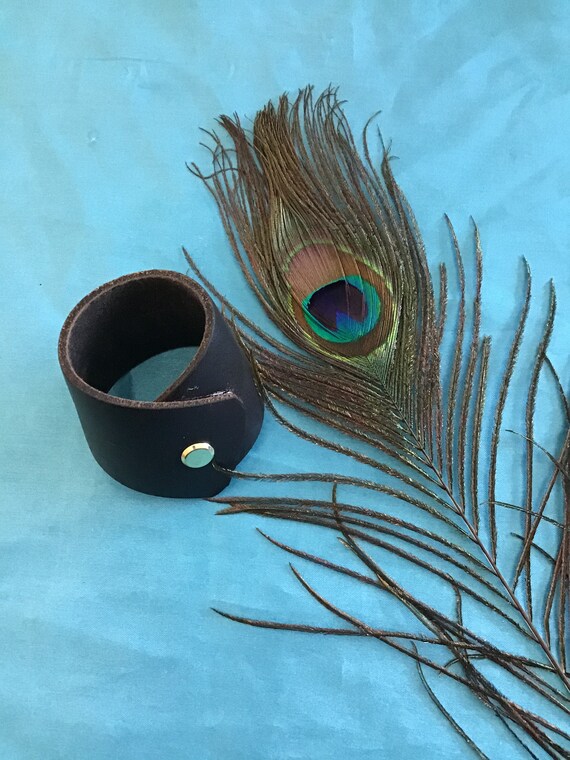 leather shawl cuff
