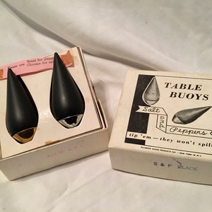 SALT & PEPPER – Table Buoys, teak with metal - Rainbow Wood Products, Inc.