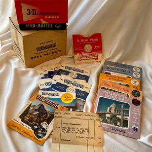 SAWYER'S VIEWMASTER STEREOSCOOP met haspellijst (1948)