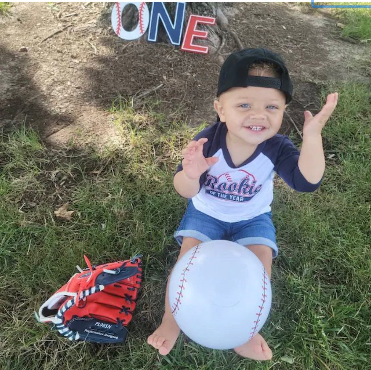 Rookie of The Year 1st Birthday Shirt, Boys Baseball Birthday Shirt, Sports Party, Cake Smash Shirt