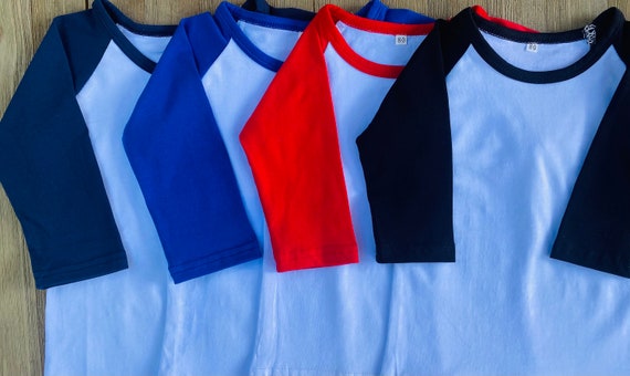Blank Raglan Shirt Baseball Shirt 