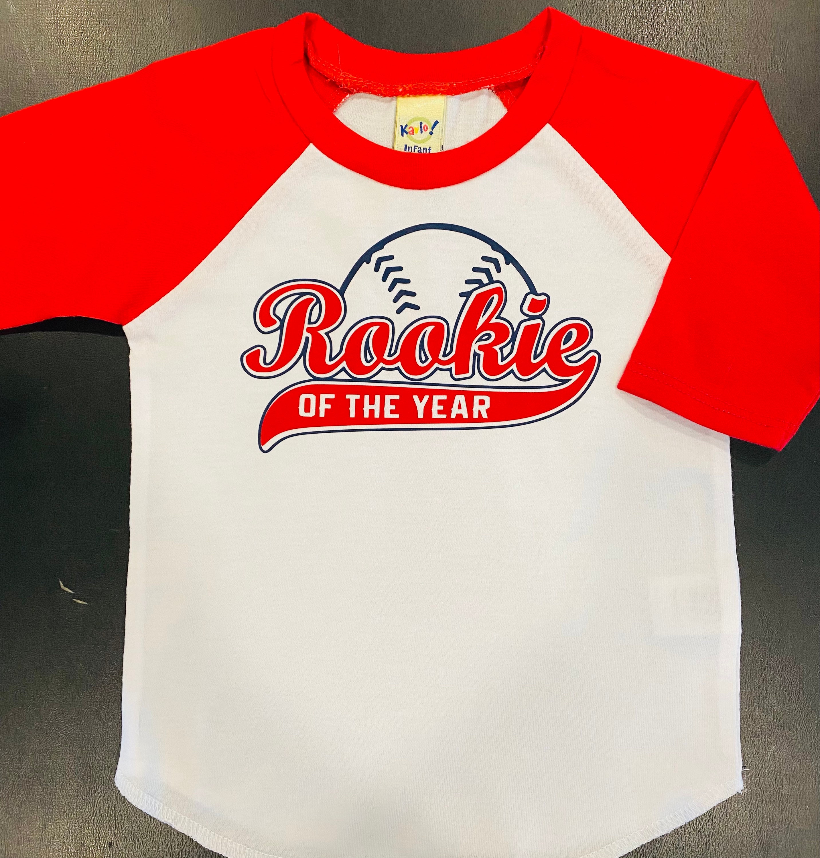 Rookie of The Year 1st Birthday Shirt, Boys Baseball Birthday Shirt, Sports Party, Cake Smash Shirt