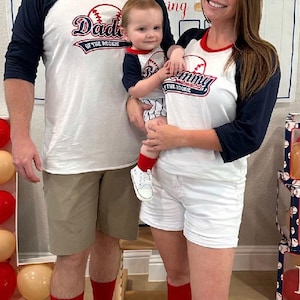 Rookie of the year 1st birthday, Daddy of the Rookie, Mommy of the Rookie, Rookie  Baseball birthday shirt,  family birthday, Rookie Year
