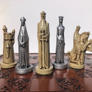 Chess set - The Conqueror Chess pieces - Iconic 1960&#39;s chess set design - Chess pieces only - Made to order