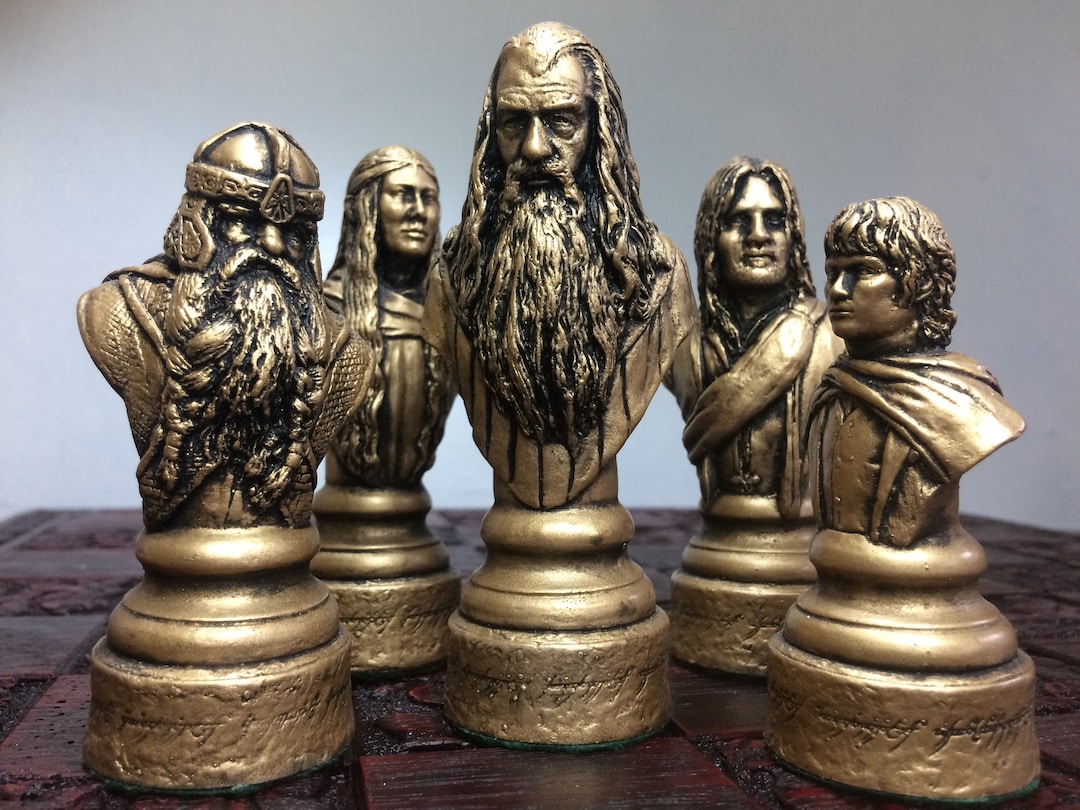 Lord of the Rings Chess Set LOTR Chess Set Handmade Made to Order Chess Pieces Only Etsy