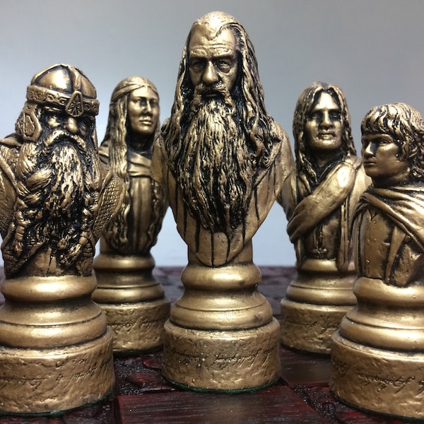 Lord of the Rings chess set - LOTR Chess Set Handmade Made to order Chess pieces only)