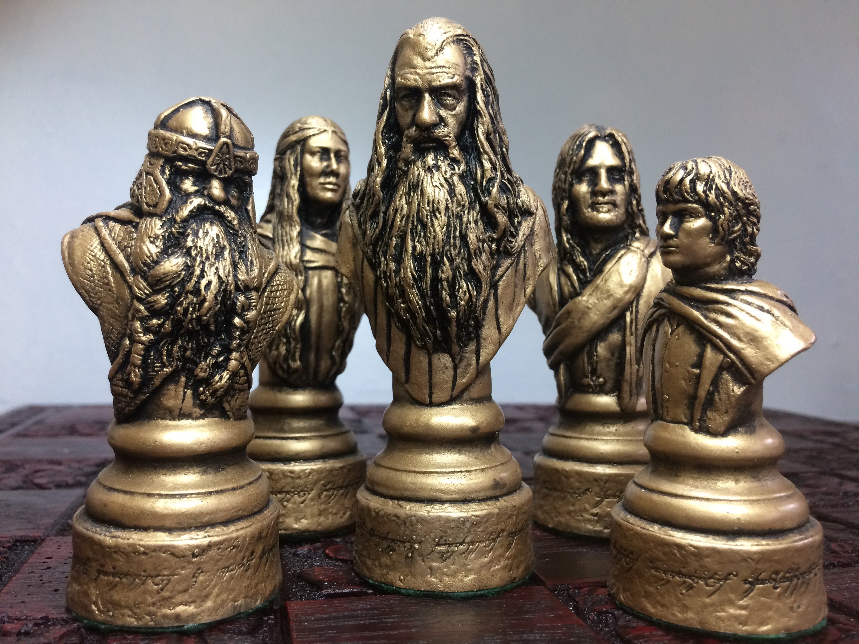 Lord of Rings schaakspel LOTR schaakset handgemaakt - Etsy Nederland