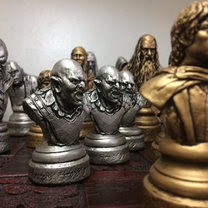 Lord of the Rings chess set LOTR Chess Set Handmade Made to order Chess pieces only image 9