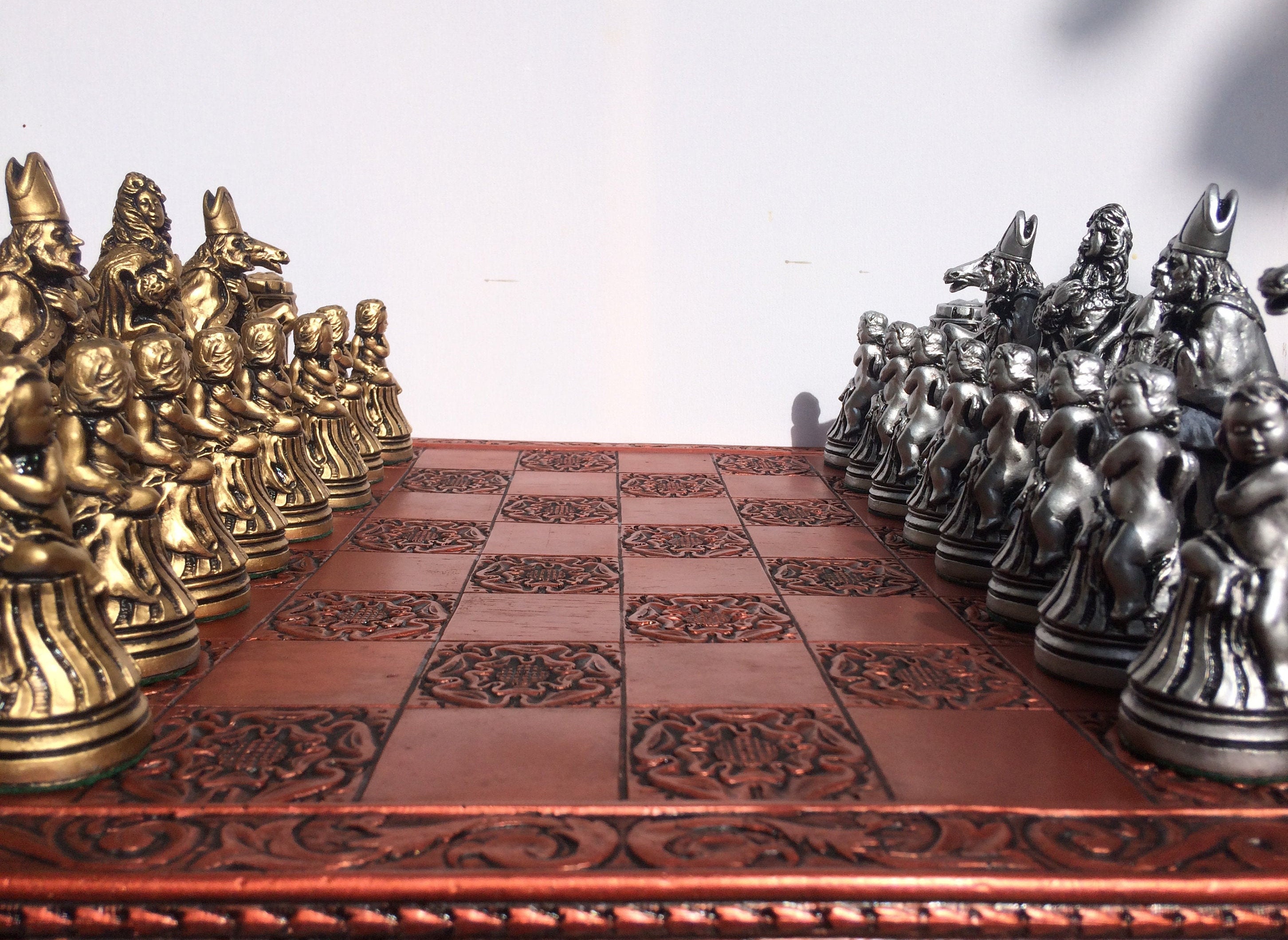 Louis XIV Sun King Themed Giant Chess Set