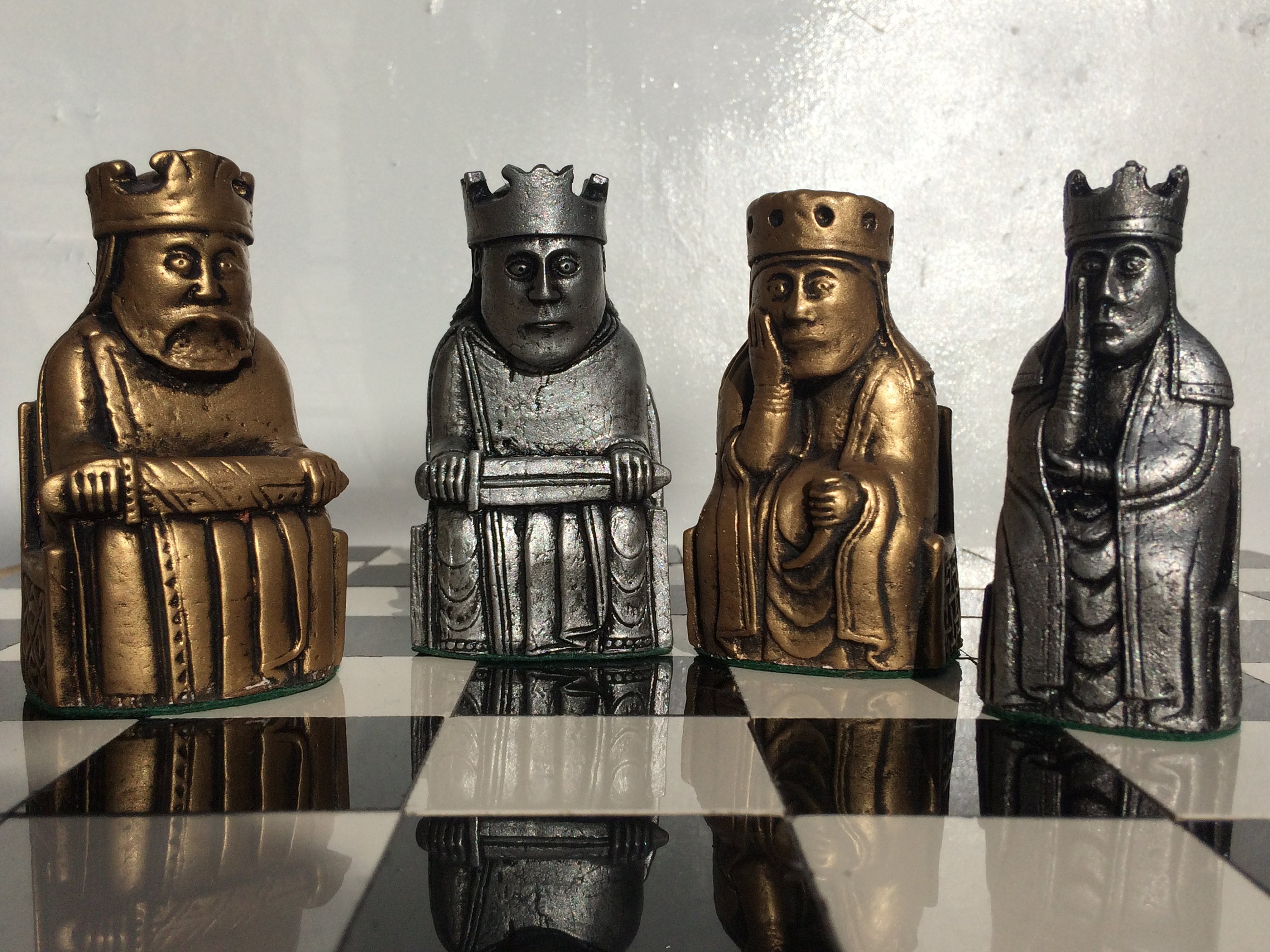 Personalized Chess Set with Historical Isle of Lewis Reproduction