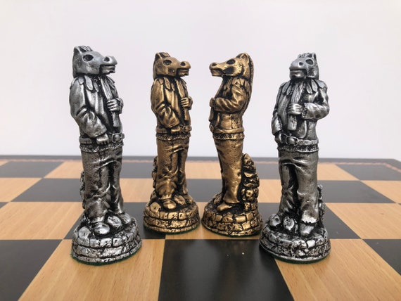 Myth and magic chess set handmade chess pieces with a Wiccan -  Portugal