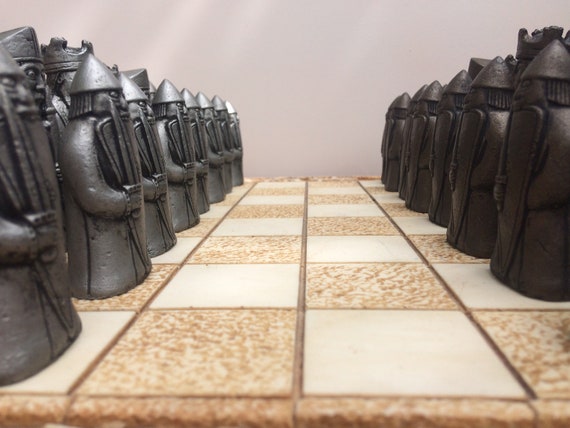 Replica Lewis Chessmen Piece - Berserker - 8 Cm Historic Chess Figure - View #3