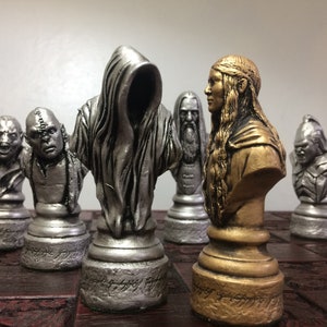 Lord of the Rings chess set LOTR Chess Set Handmade Made to order Chess pieces only image 4