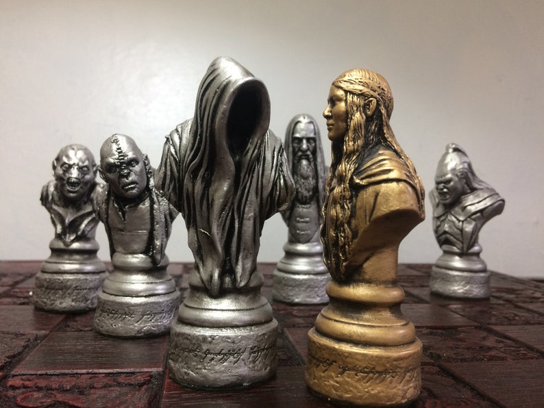 Lord of the Rings chess set LOTR Chess Set Handmade Made to order Chess pieces only image 4