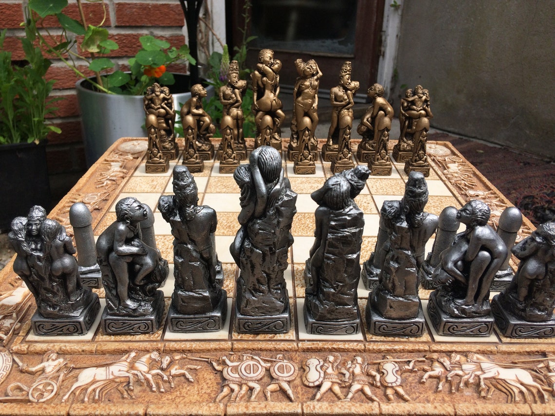 Detailed Erotic Chess Set Kama Sutra Themed Chess Set based | Etsy