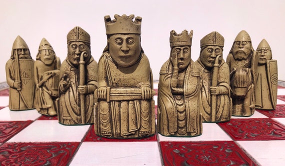 その他 THE LEWIS CHESSMEN MINIIATURE SET The Original Miniature Isle of Lewis Handmade Chess Set | Studio
