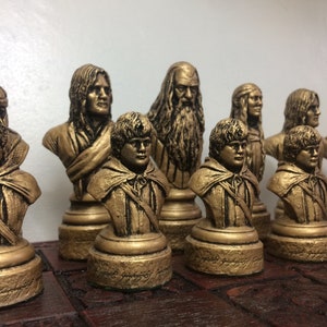 Lord of the Rings chess set LOTR Chess Set Handmade Made to order Chess pieces only image 8