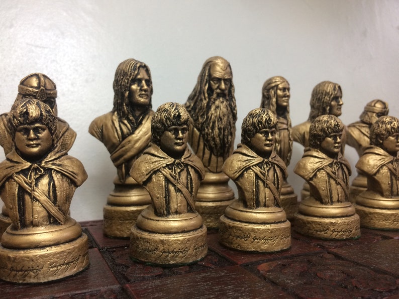 Lord of the Rings chess set LOTR Chess Set Handmade Made to order Chess pieces only image 8