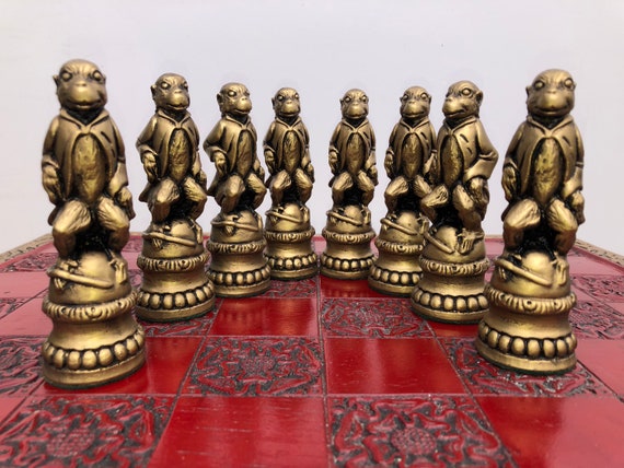 GALANT Exclusive Hand Carved Wooden Chess Set 58 x 58cm Extra Large chess  Board