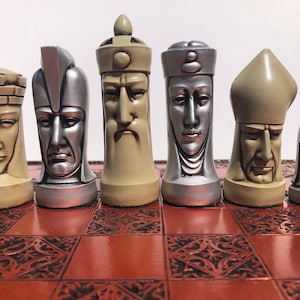 Chess set - The Gothic Chess set - Peter Ganine themed Chess pieces - of Star Trek fame - Chess pieces only - made to order