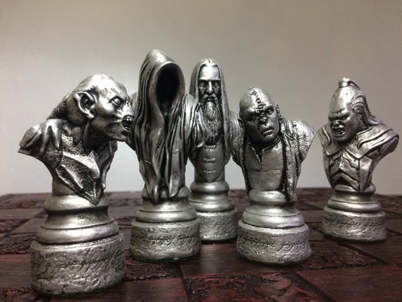 Statistisch Geaccepteerd Kolibrie Lord of the Rings schaakspel LOTR schaakset handgemaakt - Etsy België