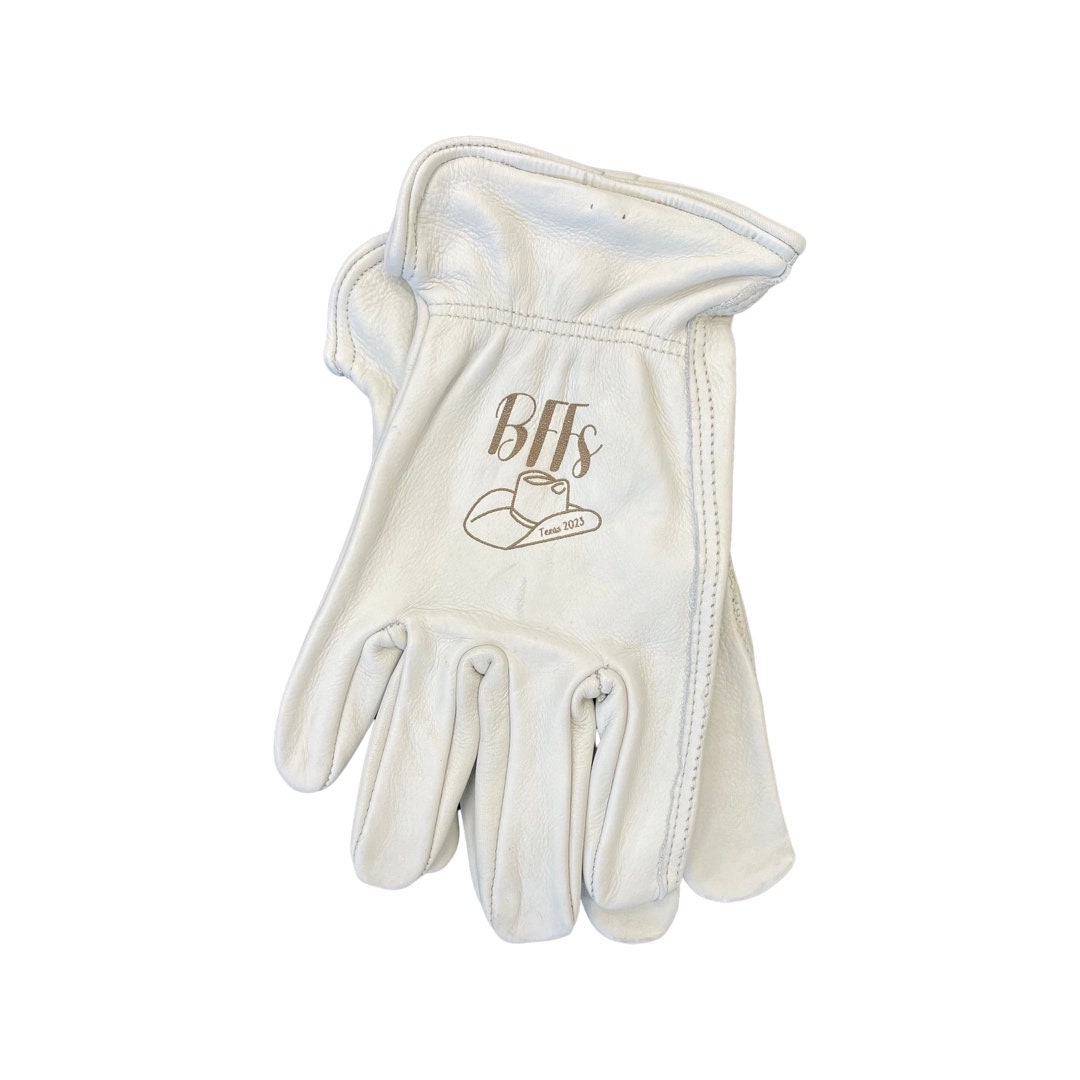 Premium Cowhide Leather Work Glove Personalized Glove Gardening Glove