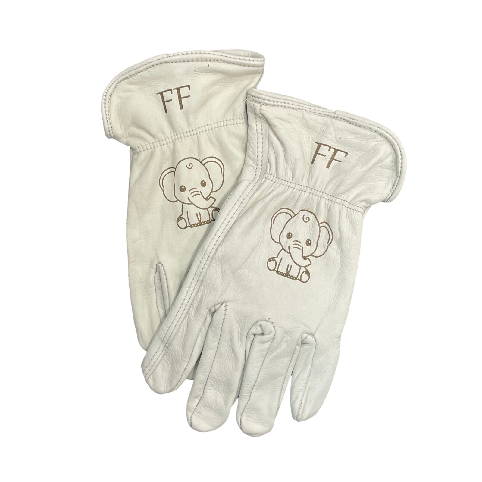 Personalized Cowhide Leather Work Gloves: Engraved Farm & Gardening Gift