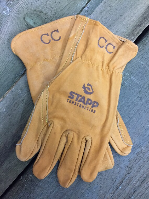Personalized Leather Gloves Leather Work Gloves Personalized Etsy