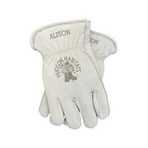 Personalized Leather Work Glove: Engraved Insulated Winter Glove