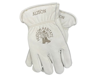 Personalized Leather Work Glove: Engraved Insulated Winter Glove