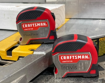 Personalized Craftsman Tape Measure: Engraved 9-Foot Gift