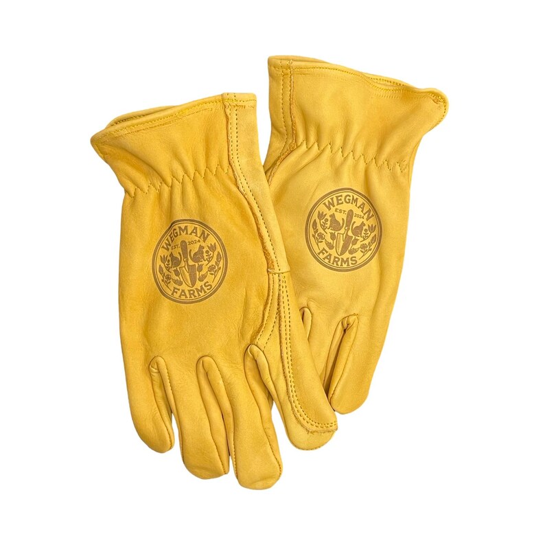 work gloves, farm gloves, gloves with farm brand, engraved gloves, ranch gloves, double palm leather work gloves, cattle gloves