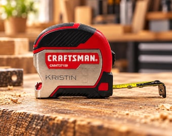 Personalized Craftsman Tape Measure, Engraved 9 ft Magnetic Tape Measure with Bottle Opener