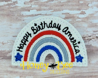 GLITTER Vinyl Felties, Fourth of July Felties, Cut Felties, 4th of July Felties, July 4th Felties, Happy Birthday America Feltie