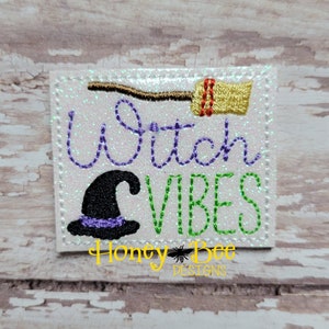 GLITTER VINYL  Felties, Witch Vibes felties, Halloween Felties, Halloween Bow Centers, Witch Felties