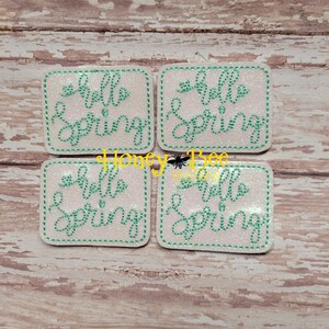 GLITTER Vinyl Felties, Spring Felties, Easter Felt Embellishment ...