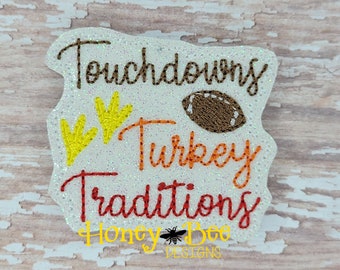 Glitter Vinyl Fall Felties, Fall Felties, Fall Bow Centers, Fall Felt Embellishment, Touchdowns Turkey Traditions Felties