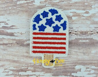 GLITTER Vinyl Felties, Fourth of July Felties, Cut Felties, 4th of July Felties, July 4th Felties, Flag Ice cream Felties