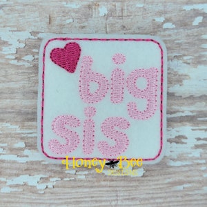 Big Sis Felties, Big Sister Felties, Big Sister Bow Centers, Big Sis Felt Embellishments