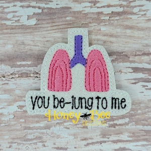 Glitter Vinyl Felties, Medical Felties, Lung Felties, Glitter Medical Felties, Nurse Felties, Lung Feltie